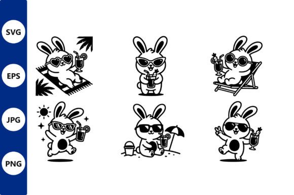 Download Bunny Vacation SVG Set - Vacation svg set Collection