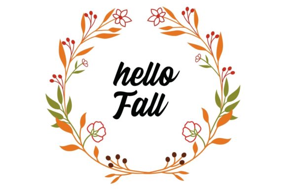 Download Hello Fall Autumn Wreath - Fall Collection