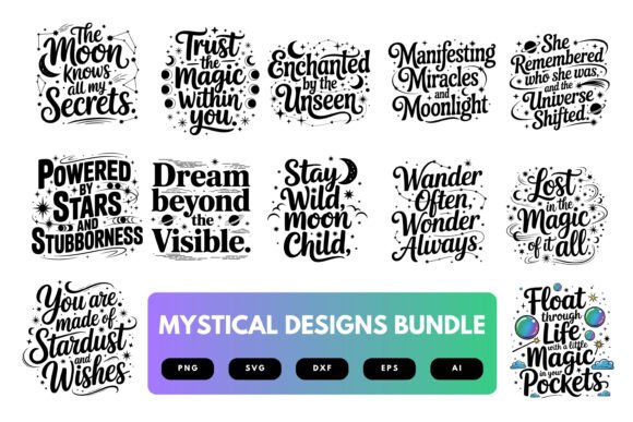 Download Mystical SVG Bundle - Premium Resources