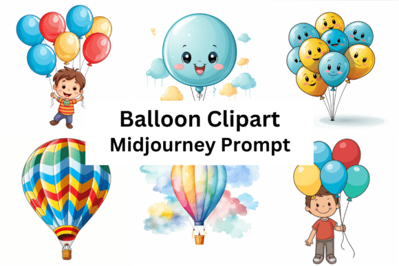 Download Midjourney Prompt for Balloon Clipart - Balloon clipart Collection