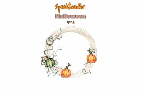 Download Fall Wreath with Oranges Hearts - Fall Collection